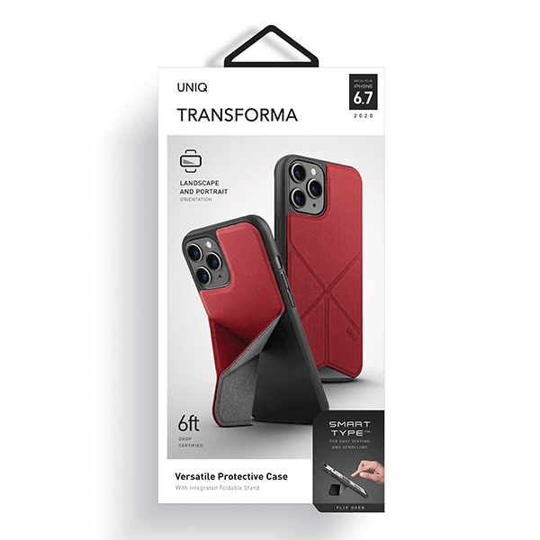 UNIQ etui Transforma iPhone 12 Pro Max6,5" czerwony/red