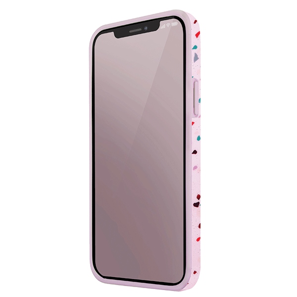 UNIQ etui Coehl Terrazzo iPhone 12 ProMax 6,7" różowy/blush pink