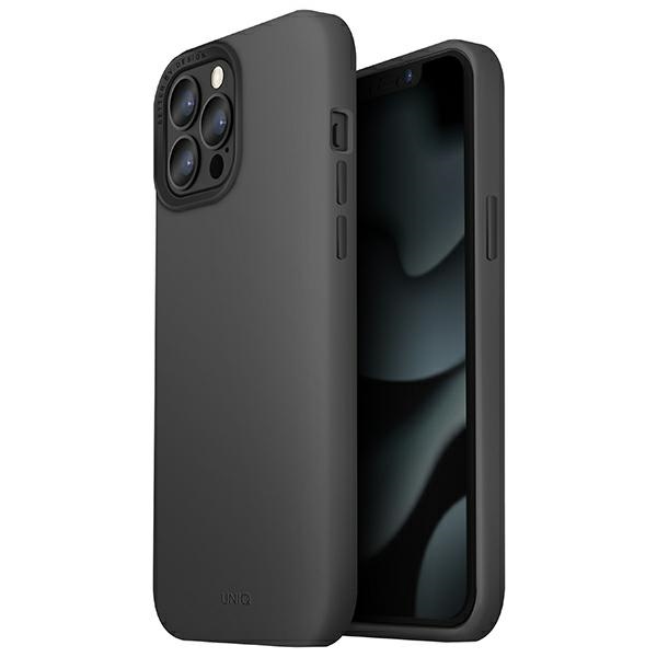 UNIQ etui Lino Hue iPhone 13 Pro / 136,1" szary/charcoal grey MagSafe
