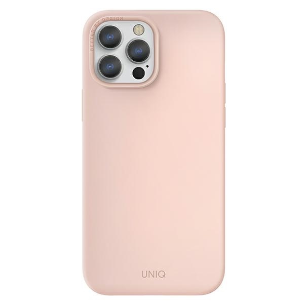 UNIQ etui Lino Hue iPhone 13 Pro Max6,7" różowy/blush pink MagSafe