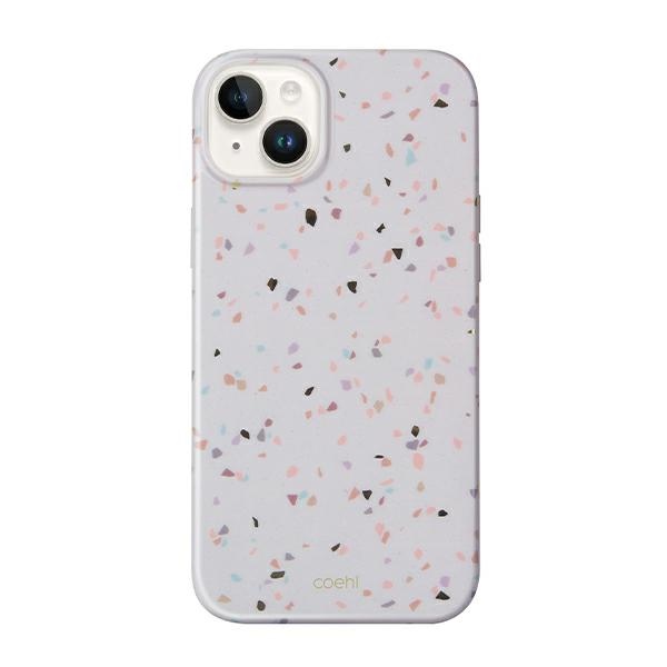 UNIQ etui Coehl Terrazzo iPhone 14 / 15/ 13 6,1" piaskowy/sandstone