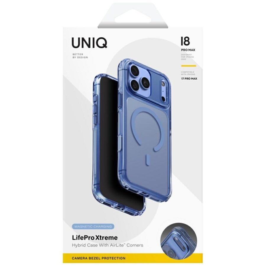 Etui UNIQ LifePro Xtreme do iPhone 18 Pro Max / 17 Pro Max Magclick Charging niebieski
