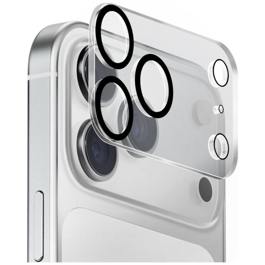 Szkło na obiektyw aparatu UNIQ Optix     Clearshield Frameguard Camera Lens Protector do iPhone 18 Pro crystal clear z aplikatorem