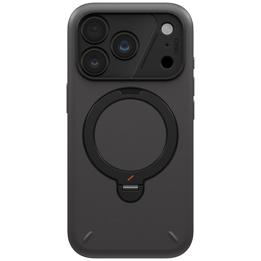 Etui UNIQ Elix do iPhone 18 Pro / 17 Pro 360 Rotating Kickstand szary