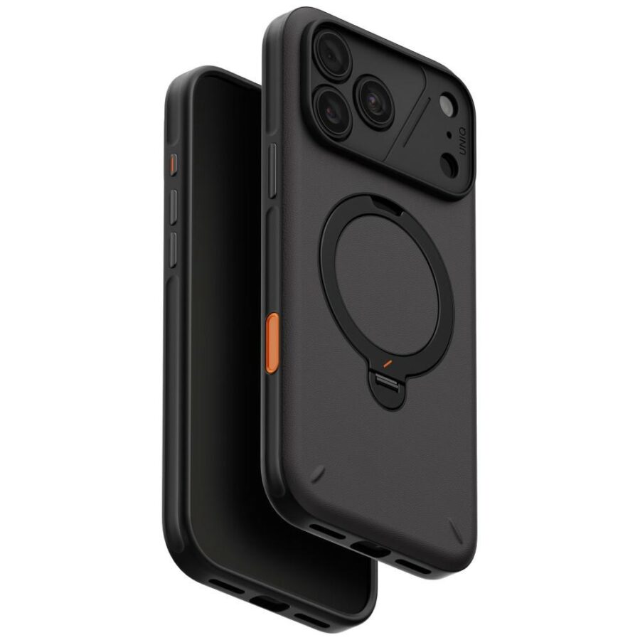 Etui UNIQ Elix do iPhone 18 Pro Max / 17 Pro Max 360 Rotating Kickstand szary
