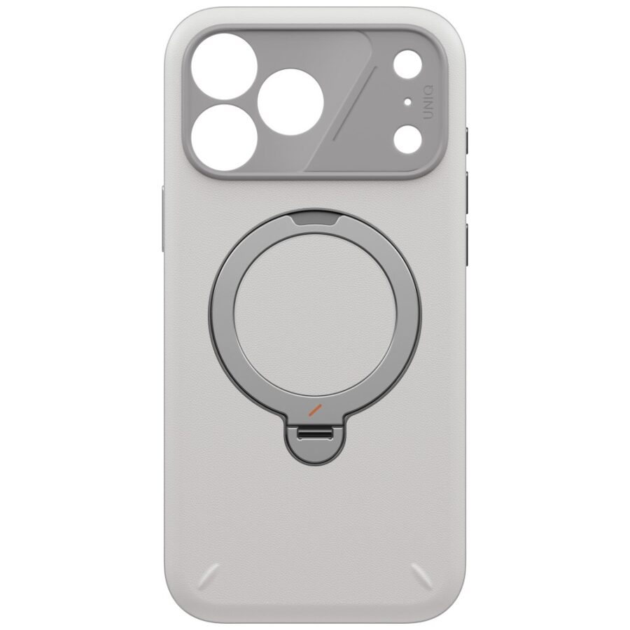 Etui UNIQ Elix do iPhone 18 Pro Max / 17 Pro Max 360 Rotating Kickstand jasnoszary