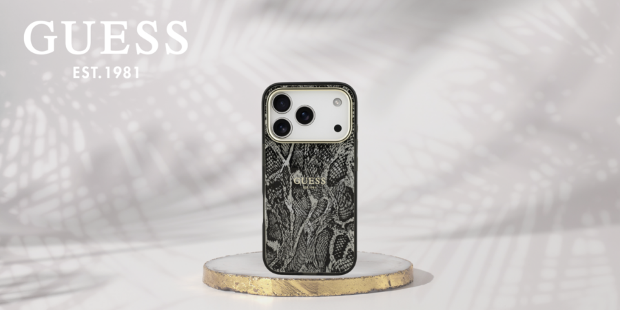 Etui Guess Python Pattern MagSafe do iPhone 18 Pro Max / 17 Pro Max czarny