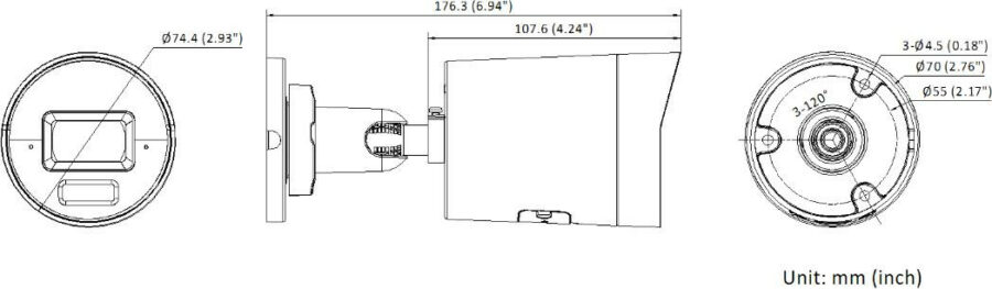 Kamera IP Hikvision DS-2CD2067G3-LI2UY/SRB(2.8mm)
