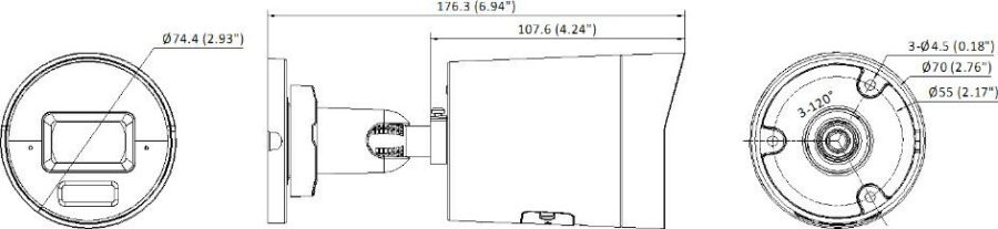 Kamera IP Hikvision 12MP DS-2CD20126G3-IUY/SL(2.8mm)(eF)