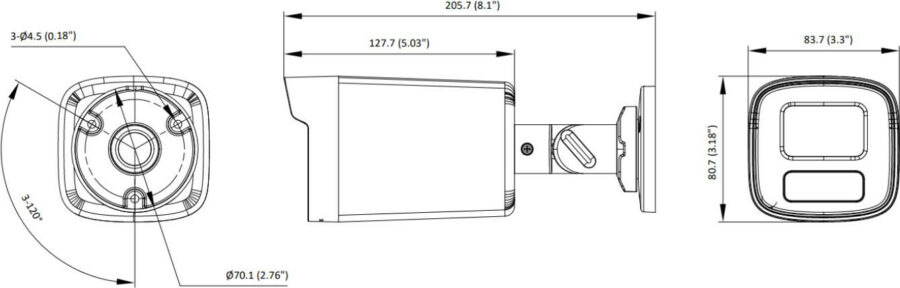 KAMERA 4W1 HIKVISION DS-2CE12KF3T-LS(2.8mm)(O-STD)