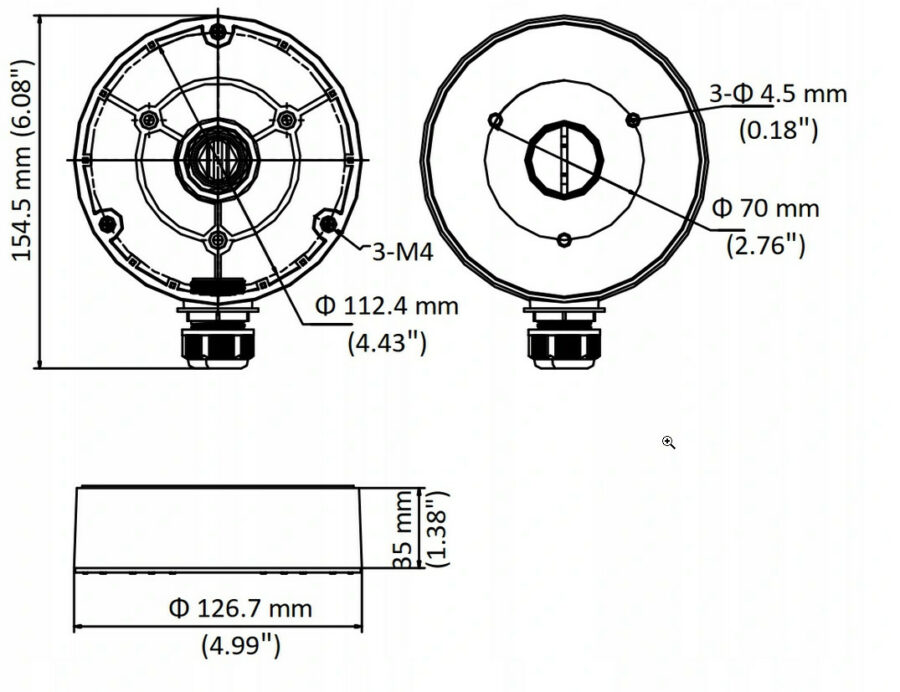 UCHWYT HIKVISION DS-1280ZJ-DM8